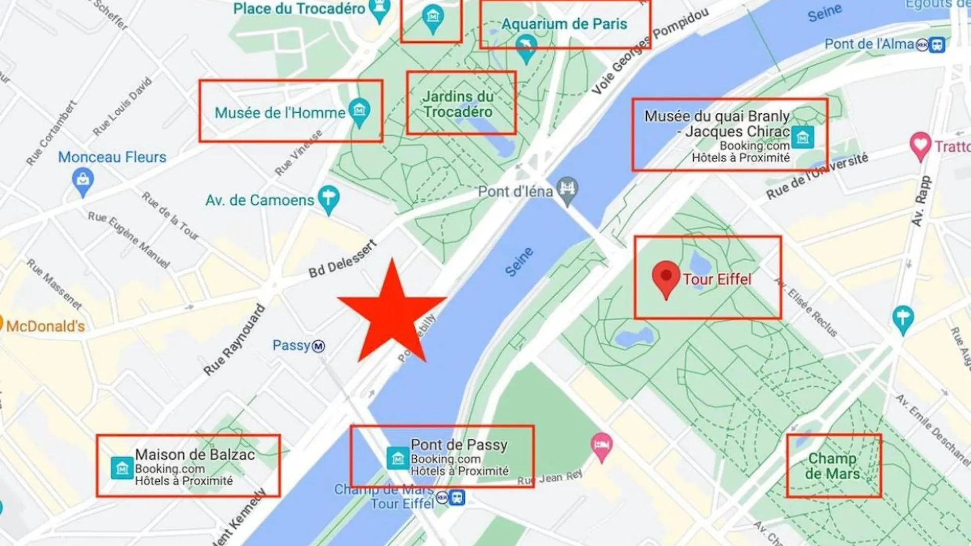 The Eiffel Tower And Seine Views With Balcony - Cityapartmentstay Paris
